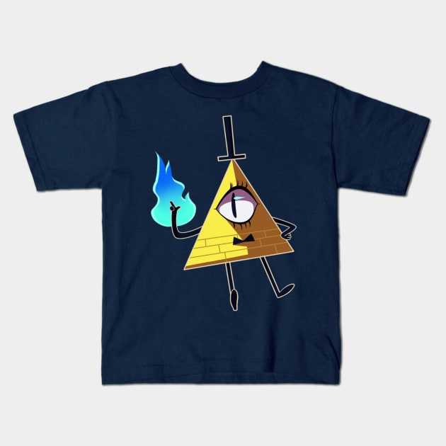 Bill Cipher Kids T-Shirt by RidicBird